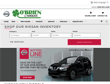 Tablet Screenshot of myobriennissan.com